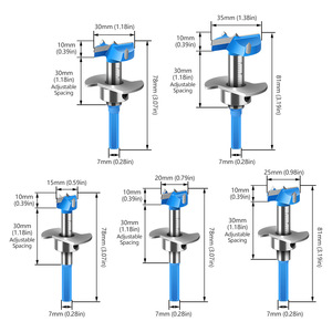 Juego de 5 Brocas de Carburo de Tungsteno de Grado Industrial para Madera, Perforadora para Taller de Fabricación de Gabinetes - Product Image 2