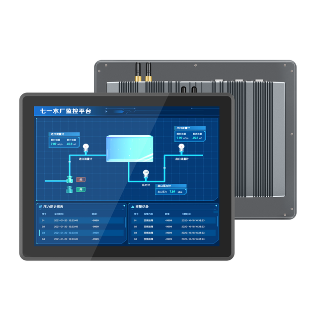 Full Aluminum 15 Inch Touch Screen Industrial PC IP65 Fanless IPC J6412 J4125 for Panel Mount Windows11 Automation HMI