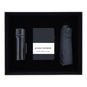 Coffret Cadeau Promotionnel d'Entreprise : Carnet en PU, Parapluie et Gobelet avec Logo Personnalisé pour Cadeaux de Bienvenue d'Affaires - Product Image 3