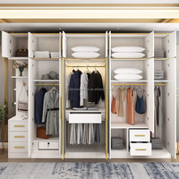 Meubles de chambre à coucher modernes et durables, armoires combinées pour vêtements, organisateur de placard, armoire en bois, garde-robes