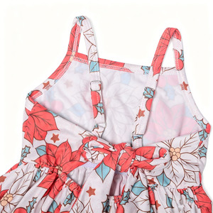 Vestido de Niña con Tirantes Metálicos Ajustables hasta la Rodilla, con Encaje y Tirantes de Mariposa en la Espalda, Personalizado con Impresión en 3-7 Días (Cd3-1) - Product Image 3