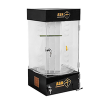 Tinya usine grand support debout au sol rotatif accessoires de téléphone portable présentoir led acrylique buck couteau vitrine d'affichage