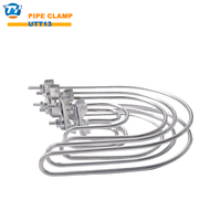 Collier de serrage en acier au carbone galvanisé à U simple homologué FM, 6 pouces, pour atténuation des oscillations sismiques, raccord pour canal Unistrut, OEM
