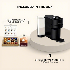 เครื่องชงกาแฟและเอสเพรสโซ่ <span class=keywords><strong>Vertuo</strong></span> Pop ของ De'Longhi สำหรับใช้ในโรงแรม ดีไซน์กะทัดรัดพร้อมถังน้ำแบบถอดได้ สีดำด้านโครเมียมเข้ม - Product Image 3