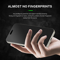 Aurey 2.5D 3D anti-empreintes digitales brillant anti-éblouissement anti-poussière Esd 9h verre trempé écran de téléphone de protection pour Iphone 16 Pro Max