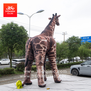 360 personalizzato luce LED <span class=keywords><strong>20ft</strong></span> pubblicità gonfiabile giraffa cartone animato mascotte per eventi all'aperto decorazione di festa con soffiatore accessorio - Product Image 6