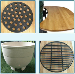 Parrilla Kamado <span class=keywords><strong>de</strong></span> Cerámica Moderna para Barbacoa, Color Verde Huevo, 18 Pulgadas, Carbón Vegetal para Exteriores, Oxígeno para Barbacoa, Parrilla <span class=keywords><strong>de</strong></span> Carbón Vegetal <span class=keywords><strong>Casera</strong></span> - Product Image 6