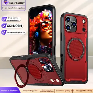 Étui anti-chute de luxe pour <span class=keywords><strong>iPhone</strong></span> 17Pro avec support magnétique rotatif d'amortissement de la poignée du téléphone pour Amazon Exclusive - Product Image 6