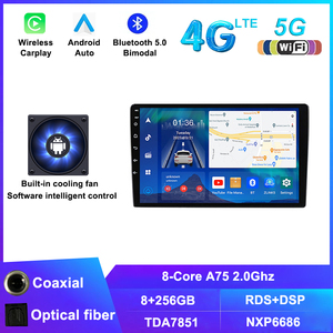 9 inch 2 din GPS navigation đài phát thanh xe Android Car Player với Carplay phổ âm thanh đa phương tiện Stereo đơn vị đứng đầu DSP chức năng - Product Image 5