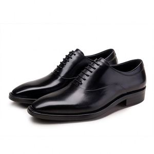 Soft and Casual Business <b>Shoes</b> <b>for</b> <b>Men</b> Lace-up Brogue Style Formal Office Oxford Flat <b>Shoes</b> Height Increasing Autumn - Product Image 3