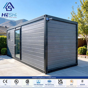 Maison conteneur préfabriquée extensible complète de 40 pieds ou 20 pieds, 1, 2, 3, 4 ou 5 chambres, maison modulaire de jardin en promotion, unité d'habitation complémentaire - Product Image 1