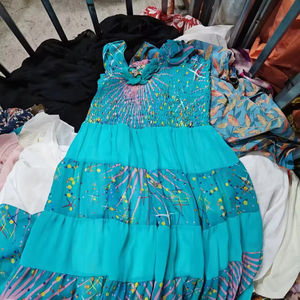 Vestido <span class=keywords><strong>de</strong></span> Gasa Vintage <span class=keywords><strong>de</strong></span> Primera Calidad, Cuello Alto a la Moda, Ropa <span class=keywords><strong>de</strong></span> Mujer <span class=keywords><strong>de</strong></span> Seda Usada, Guardarropa <span class=keywords><strong>de</strong></span> Verano <span class=keywords><strong>de</strong></span> <span class=keywords><strong>Segunda</strong></span> <span class=keywords><strong>Mano</strong></span>, MOQ 45 kg - Product Image 2