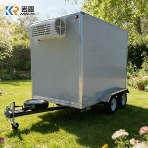 Remorque frigorifique mobile commerciale pour le transport de produits alimentaires, de crème glacée et de viande, idéale pour les services de restauration et les camions de cuisine. - Product Image 1