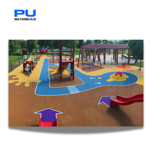 Polyurethane Binder EPDM Flooring Eco-friendly 100% Inspected Clear Color Glue Mixed Paving Stones <b>Construction</b> Swimming Pools - Product Image 6