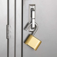 Cadenas robuste en laiton massif, cadenas à combinaison en acier à 4 chiffres réinitialisable, serrure de sécurité en laiton pour porte d'entrepôt et portail