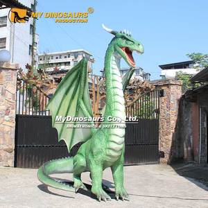 My Dino XJ374 Haunted House Prop Large Animatronic Smoking Western <span class=keywords><strong>Dragon</strong></span> - Product Image 5