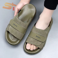 Chaussons en cuir pleine fleur SIKE pour hommes, adaptés à l'été, sandales antidérapantes et résistantes à l'usure, chaussures de sécurité confortables