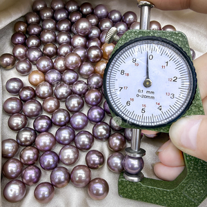 Nuovi Arrivi Muses Jewels: Gioielli Raffinati con Perle Naturali d'Acqua Dolce Rotonde 9mm-11mm, Perle Viola per la Creazione di Gioielli - Product Image 2