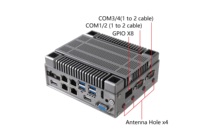 Mini PC Yantronic J6412 /N97/N100 à double écran, 4 ports LAN, multi-USB, PC embarqué pour système de calcul en périphérie IoT en usine