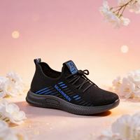 Chaussures de course et de tennis tendance pour hommes - Légères, respirantes, avec empeigne en tissu confortable pour le printemps/été/automne