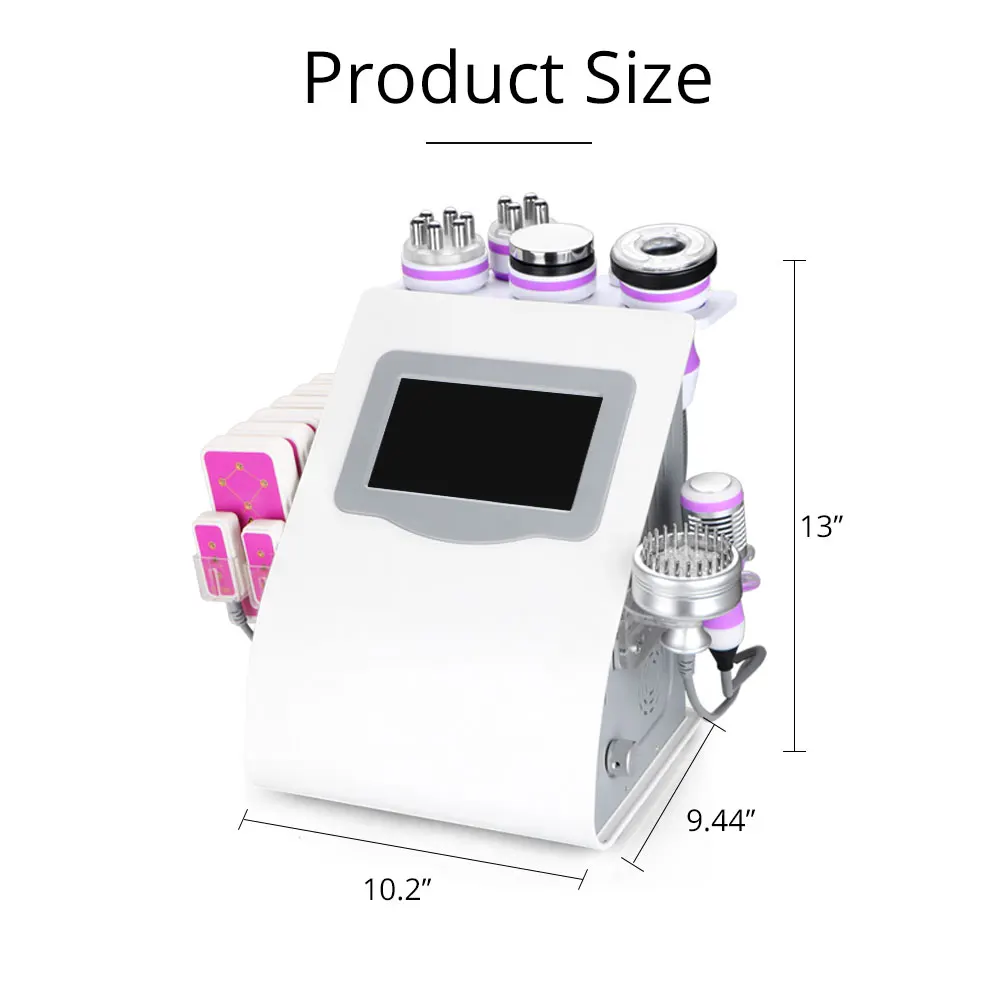 9 In 1 Multifunction Beauty Machine/Lipolaser/Cavitation/ Vacuum/Rf Slimming Beauty Machine