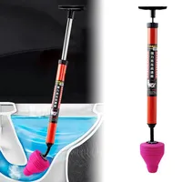 Déboucheur de canalisations à air haute pression portable en plastique pour toilettes, déboucheur de tuyaux de salle de bain, ventouse de nettoyage de canalisations en PP