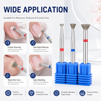 Yaqin UFO Shape Top Quality Russian Manicure Remove Callus Diamond Nail Drill Bits Professional Nail Drill Machine Accessories