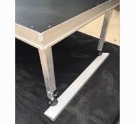 Scène modulaire portable en alliage d'aluminium avec pieds réglables, plateforme de scène en aluminium 4x8 pour événements de concert