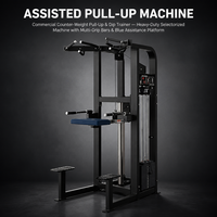 Máquina de Dominadas y Flexiones con Asistencia Eléctrica REYK Gym Fitness - Construcción de Acero para Fisicoculturismo y Ejercicio de Hombros
