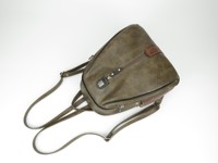 Sac à dos/sac à main en cuir PU léger et imperméable pour femme, taille moyenne, à la mode, avec fermeture éclair et bandoulière unique