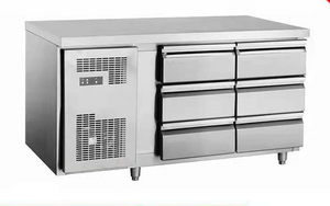 <span class=keywords><strong>Congelatore</strong></span> <span class=keywords><strong>Orizzontale</strong></span> in Acciaio Inox 1.5m 1.8m 110v 220v con Ventola di Raffreddamento e Refrigerazione, Tavolo Operativo con Cassetto - Product Image 3