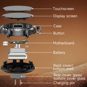 Montres intelligentes à succès AK106, surveillance automatique de la santé, moniteur de fréquence cardiaque, smartwatch, notifications d'appels et de messages, pour hommes - Product Image 4