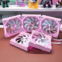 Groothandel 120mm Super ARGB Macho Pink Prism 9PRO NPC's Stille PC Case CPU Gaming Fans & Koeling 5V 3Pin Connector LED Plastic