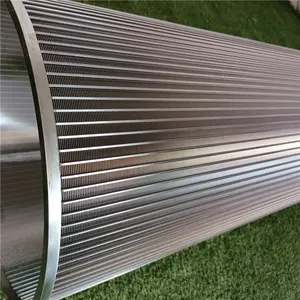 Stainless Steel wedge wire screen Waste Water Treatment filter for pulp drum filter fish farm rotary