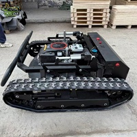 Broyeur à fléaux polyvalent monté sur chenilles industrielles avec moteur monocylindre et système d'attache rapide pour diverses machines porteuses