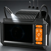 Endoscope portable 1080P avec écran IPS 4,3 pouces, indice de protection IP67, caméra d'inspection à sonde flexible pour les soudures de tuyaux métalliques