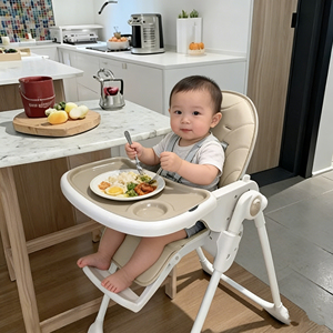 Chaise haute portable et mince pour bébé ASTMF404, moderne, réglable, <span class=keywords><strong>avec</strong></span> double plateau, repose-pieds et <span class=keywords><strong>dossier</strong></span>, <span class=keywords><strong>rehausseur</strong></span> pour enfants, pour la salle à manger et la cuisine - Product Image 6