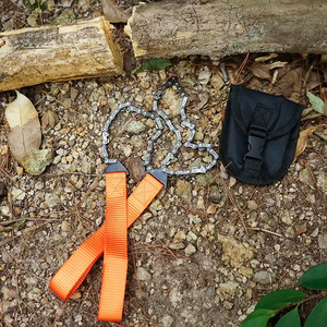 Outdoor Camping Mini Survival Gear Zwart Oranje Sharps Opvouwbare Zak Kettingzaag - Product Image 4