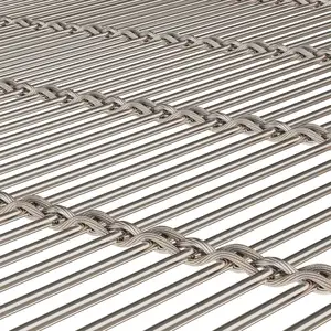 Yüksek kaliteli paslanmaz çelik Metal bölme çelik halat örgü tel halat örgü yapı malzemesi Metal örgü