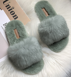 <span class=keywords><strong>Ciabatte</strong></span> <span class=keywords><strong>Nere</strong></span> all'Ingrosso, Calzature da Interno in PVC, Pantofole con Pelliccia - Product Image 5