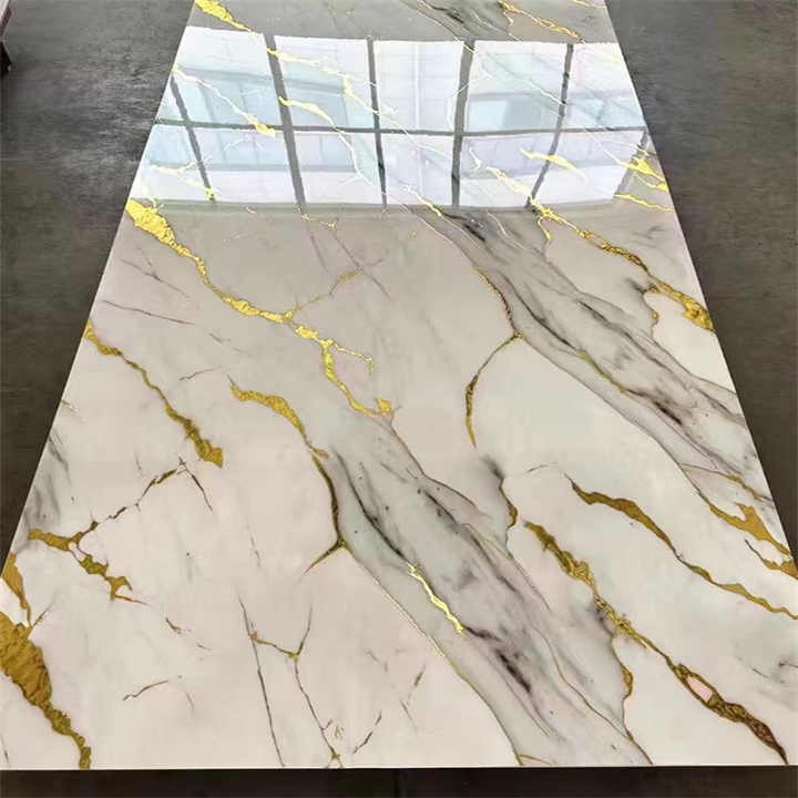 UV PVC Plates - Modern Faux Marble Wall Panels