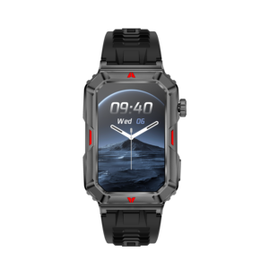 Vendita calda CF26 1.57 pollici braccialetto intelligente BT5.2 nero impermeabile in acciaio IP67 cinturino Android IOS supporto di attività di sonno Tracker - Product Image 2