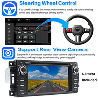 Autoradio DVD CD pour Chrysler 300 Pacifica Town Country Sebring 200 avec Apple CarPlay sans fil, Android Auto et MirrorLink
