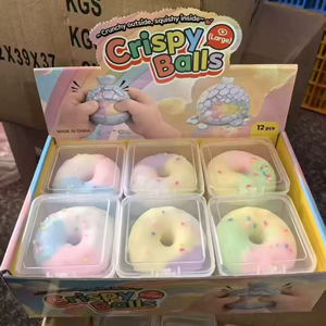 Juego de Juguetes Blandos de Bolas Pastel Crujientes Grandes con Cubierta Ranglante y Interior Suave para Alivio del Estrés, Juego Sensorial y Regalos - Product Image 2
