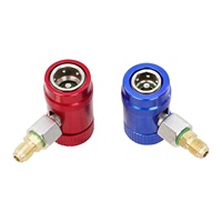 R1234yf Adaptateurs de coupleurs rapides Coupleurs haut/bas Joint de transition de remplissage Kit de connecteur de réfrigérant latéral