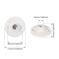 Douille de lampe E26 de haute qualité, nickelée, en caoutchouc, 660W 250V