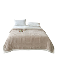 Couverture Jacquard Faleinel Double Face Épaissie 100% Polyester pour la Maison, Couleur Unie, Design Transfrontalier, Vente en Gros Saison Hiver