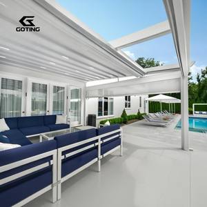 Toldo Retráctil Motorizado Personalizado a Precios de Fábrica, Pérgola Plegable para Balcón, Impermeable, Metálica, con Control Remoto, Resistente al Viento - Product Image 3