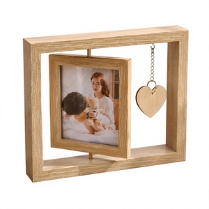 <b>Rustic</b> Handcrafted Eco-Friendly Wooden Picture <b>Frame</b> Personalized <b>Photo</b> Display Holder for Living Room Bedroom Office Family - Product Image 1