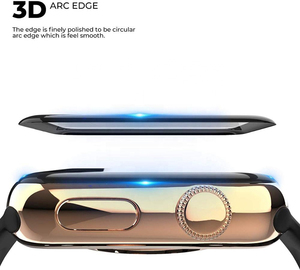 Trendybay 3D vetro curvo bordo temperato Apple Watch <span class=keywords><strong>Film</strong></span> protettore orologio pellicola di protezione dello schermo pellicola per IWatch 4/5/6/SE - Product Image 4